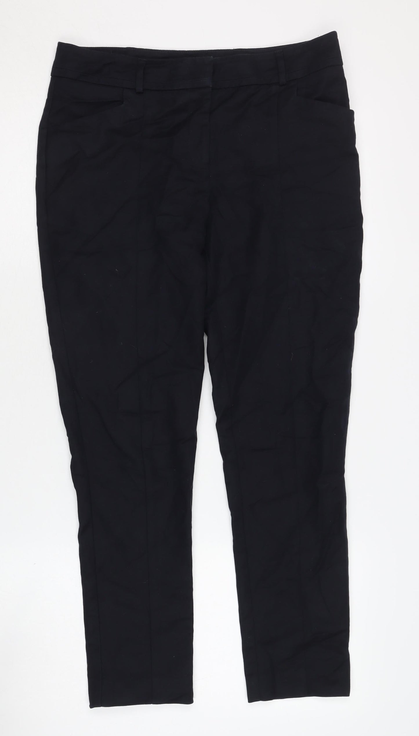 Womens UK Size 10 Oasis   Black Trousers