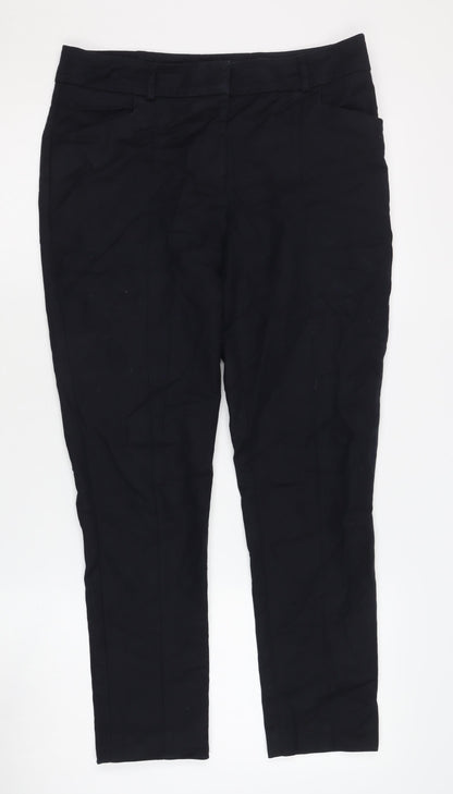 Womens UK Size 10 Oasis   Black Trousers