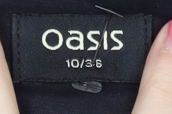Womens UK Size 10 Oasis   Black Trousers