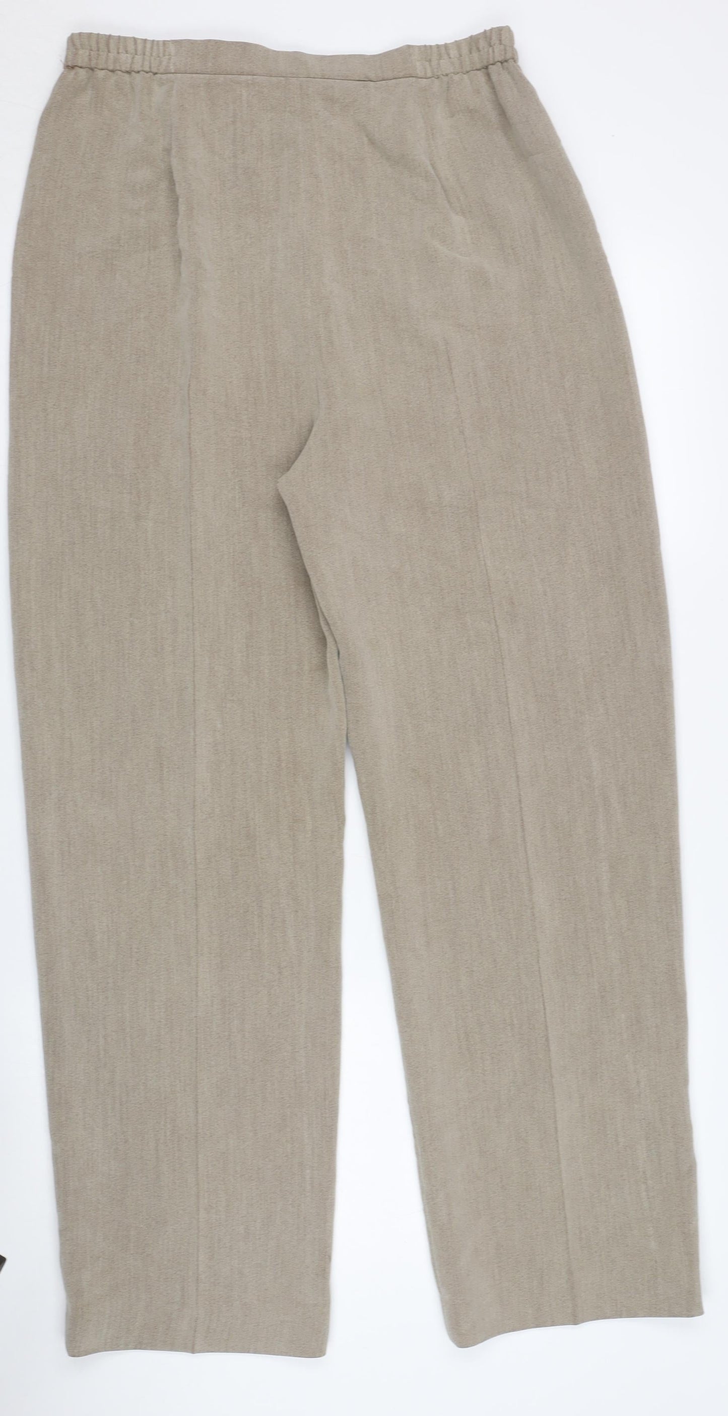 Womens UK Size 14 Alex & Co. Regular Fit  Beige Trousers
