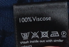 AND/OR Women's Blue Floral Long Sleeve Dress