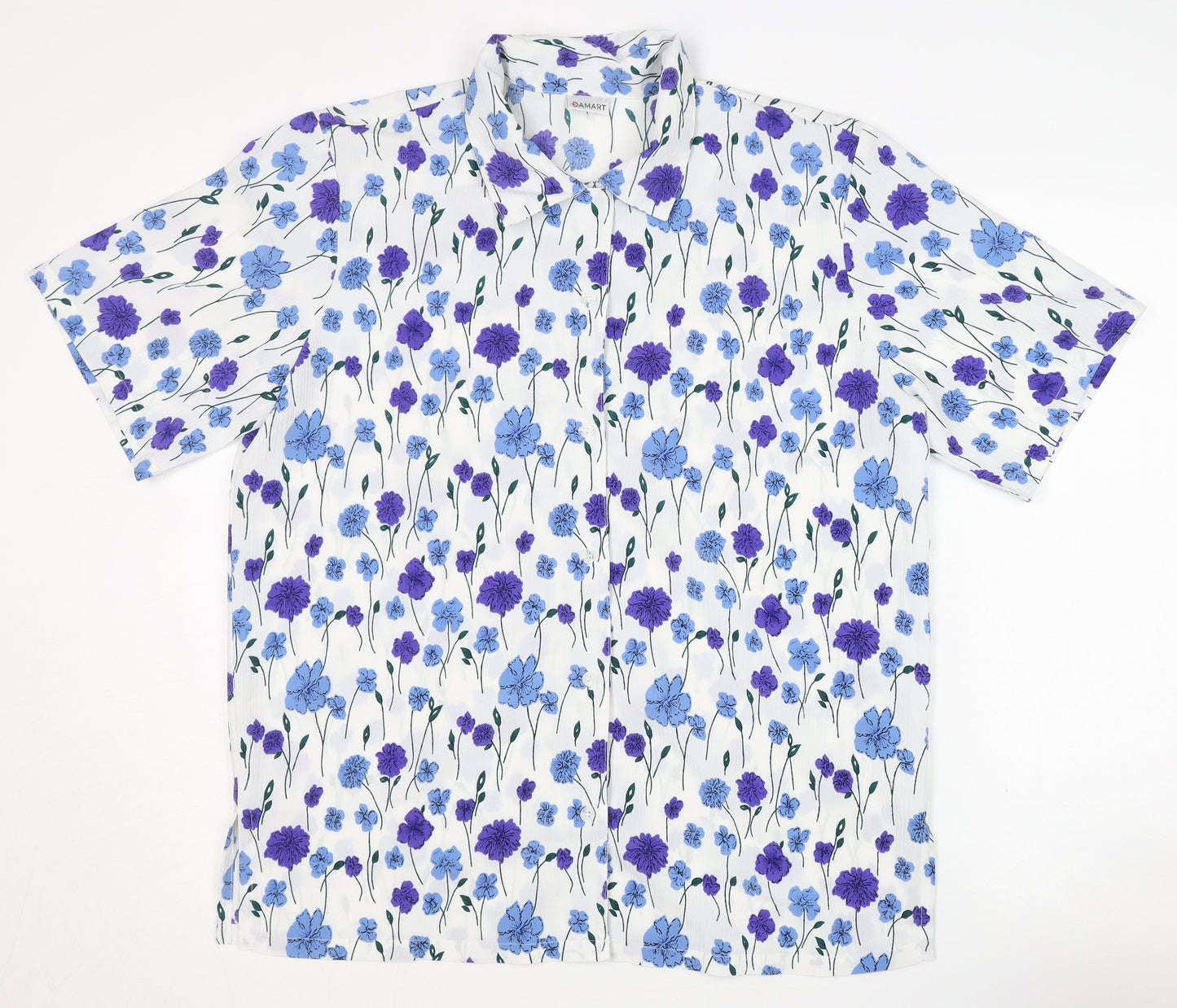 Damart Women's Multicolour Floral Blouse Size 12