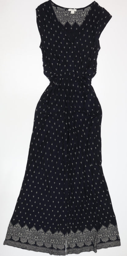 Monsoon Women's Paisley Black Jumpsuit Size 10