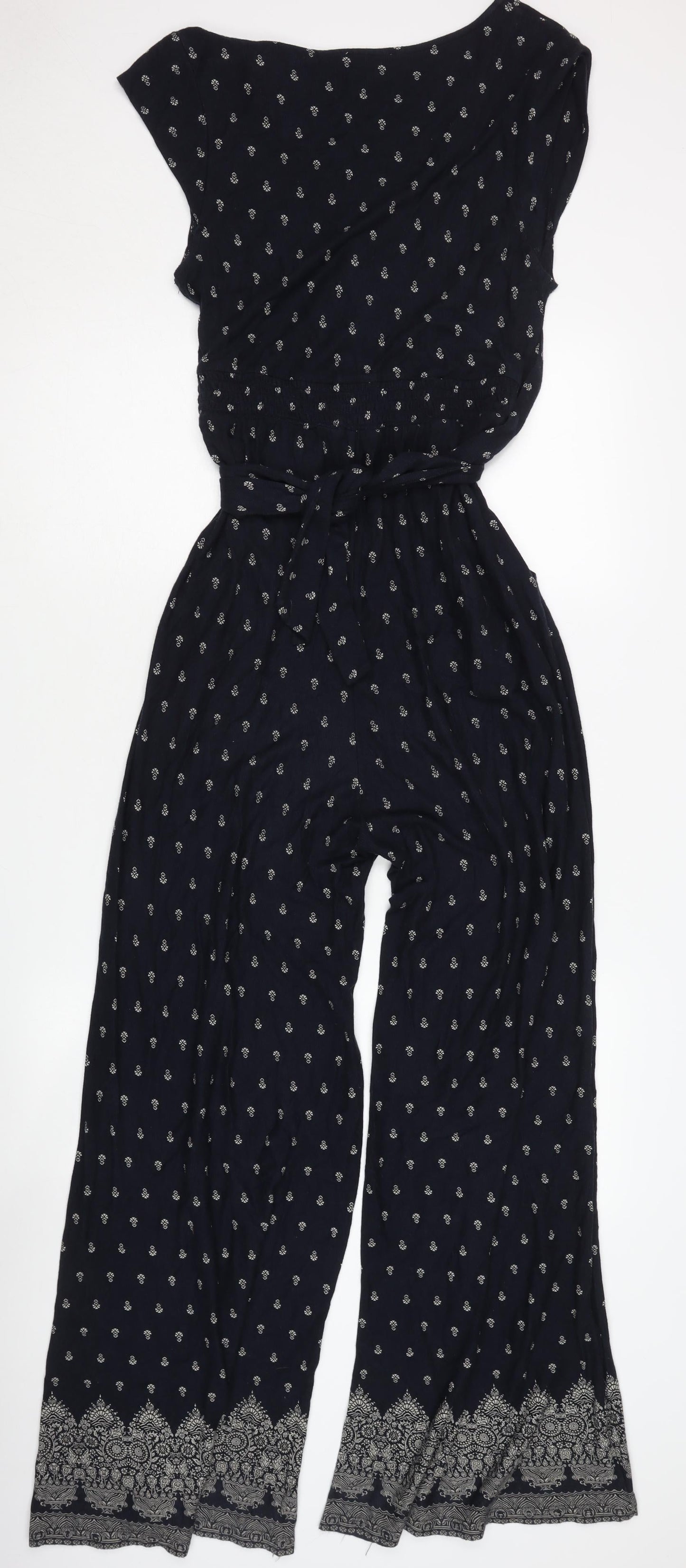 Monsoon Women's Paisley Black Jumpsuit Size 10