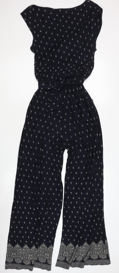 Monsoon Women's Paisley Black Jumpsuit Size 10