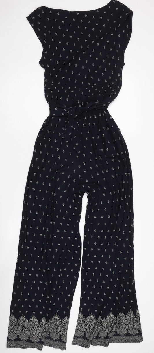 Monsoon Women's Paisley Black Jumpsuit Size 10