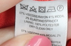 French Connection Women's Red Sleeveless Bodycon Dress Size 14