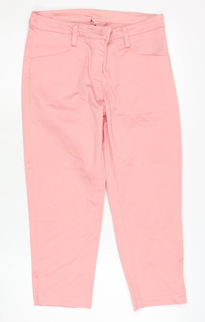 PGA Tour Women's Pink Trousers Size 8 with Pockets