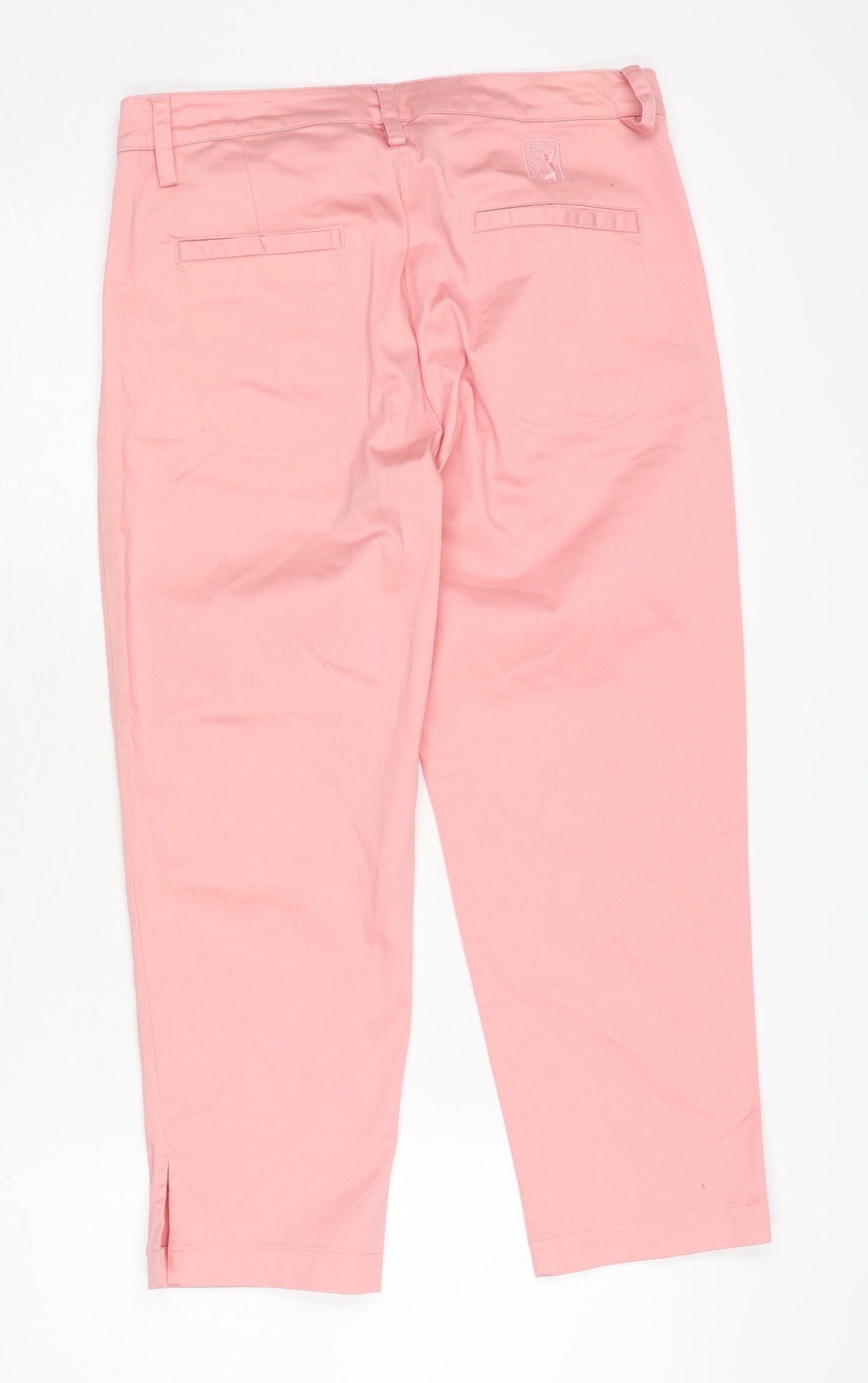 PGA Tour Women's Pink Trousers Size 8 with Pockets