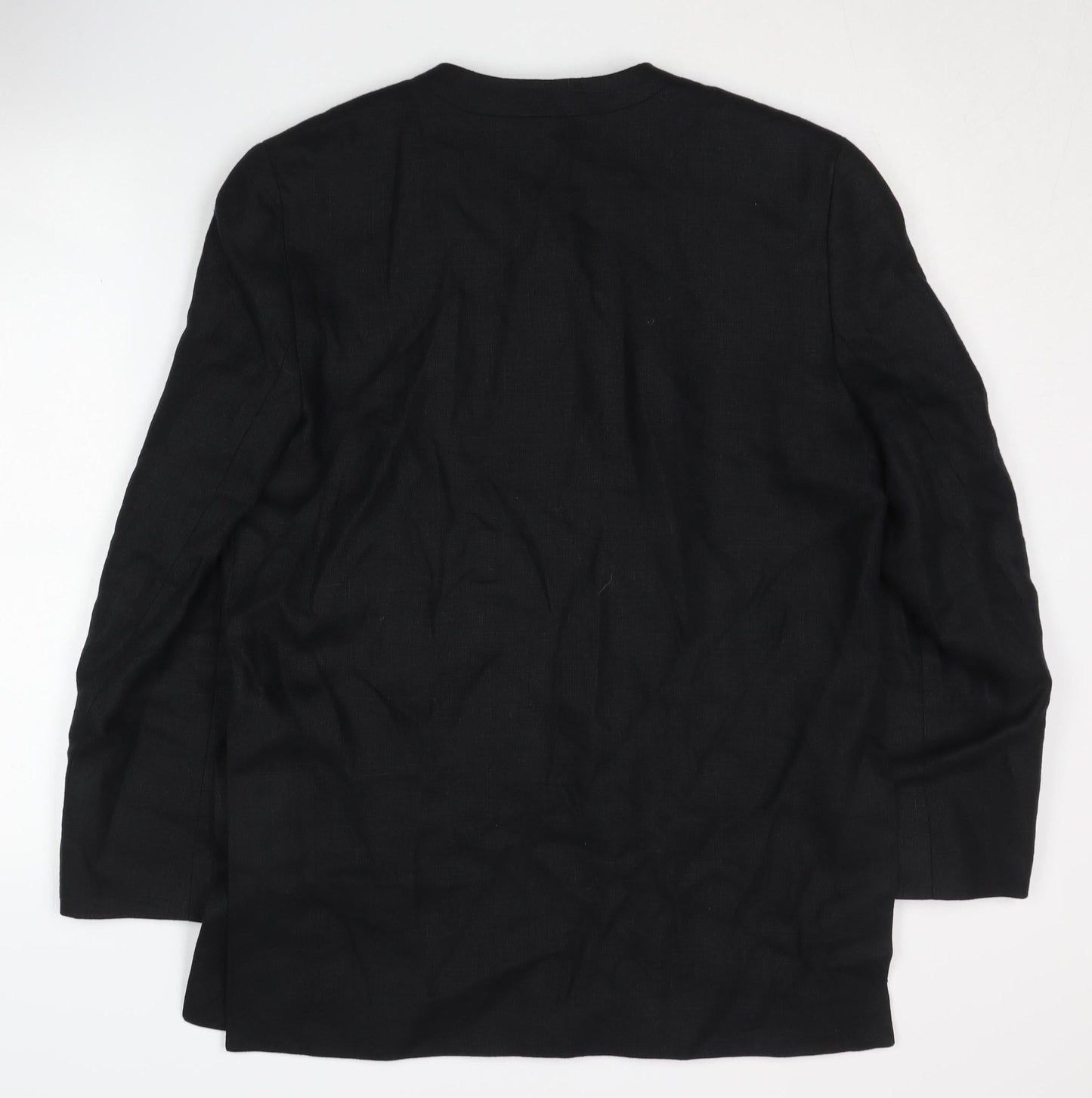 Hobbs Women's Black Linen Suit Jacket Size 14