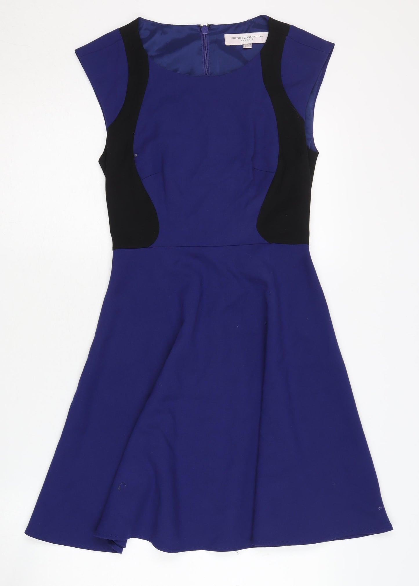 French Connection Classic Blue Fit & Flare Dress, Size 6