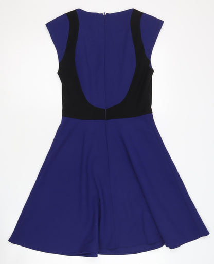 French Connection Classic Blue Fit & Flare Dress, Size 6