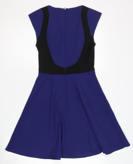 French Connection Classic Blue Fit & Flare Dress, Size 6