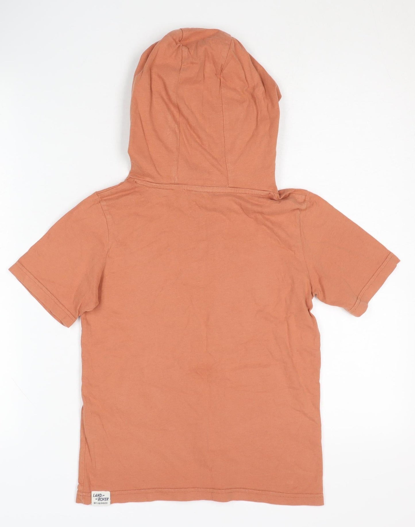 FatFace Boys Orange Hoodie, Size 8-9 Years, Graphic Print
