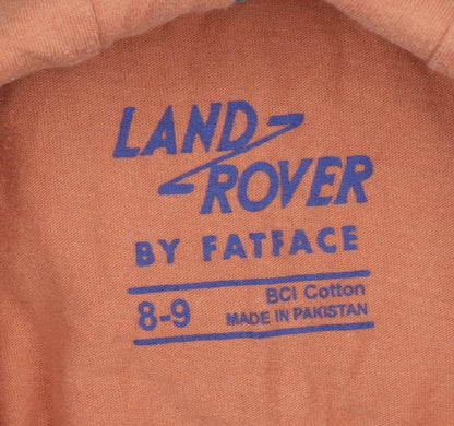 FatFace Boys Orange Hoodie, Size 8-9 Years, Graphic Print