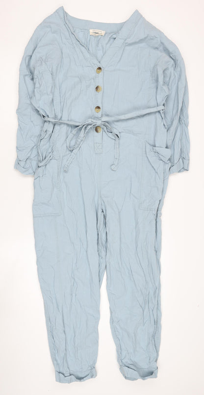 Urban Outfitters Women's Blue Jumpsuit XS, Cotton, Casual