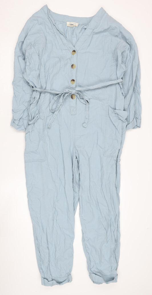 Urban Outfitters Women's Blue Jumpsuit XS, Cotton, Casual