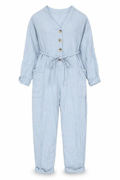Womens UK Size XS Urban Outfitters One-Piece Blue Jumpsuit