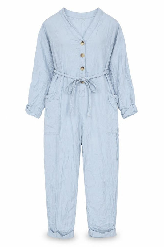Womens UK Size XS Urban Outfitters One-Piece Blue Jumpsuit