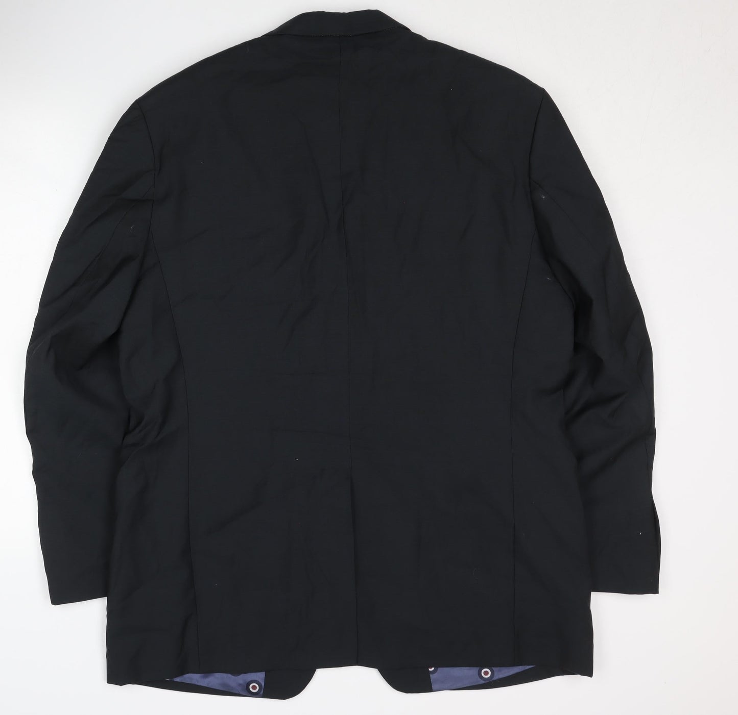 Mens UK Size 44 Ben Sherman Regular Black Suit Jacket
