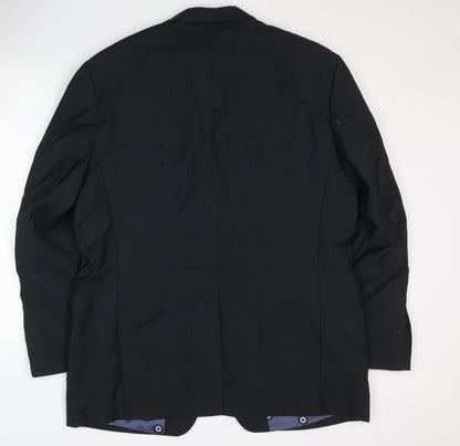 Mens UK Size 44 Ben Sherman Regular Black Suit Jacket
