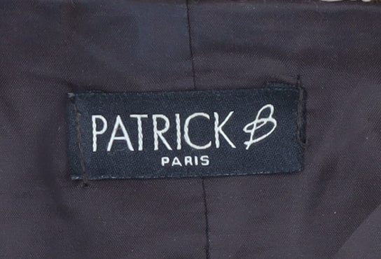 Patrick Paris Women's Brown Plaid Bouclé Blazer Size 16