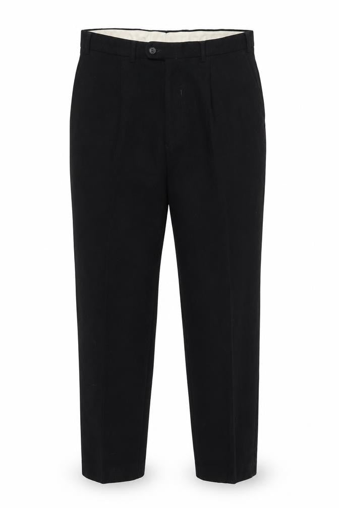 Mens UK Size 36L Cecil Gee Regular Fit Formal Black Trousers