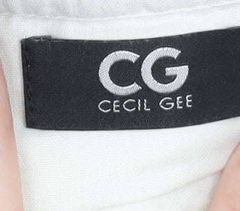 Mens UK Size 36L Cecil Gee Regular Fit Formal Black Trousers