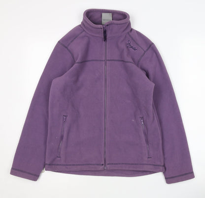 TOG24 Girls Purple Fleece Jacket Ages 11 Years Casual
