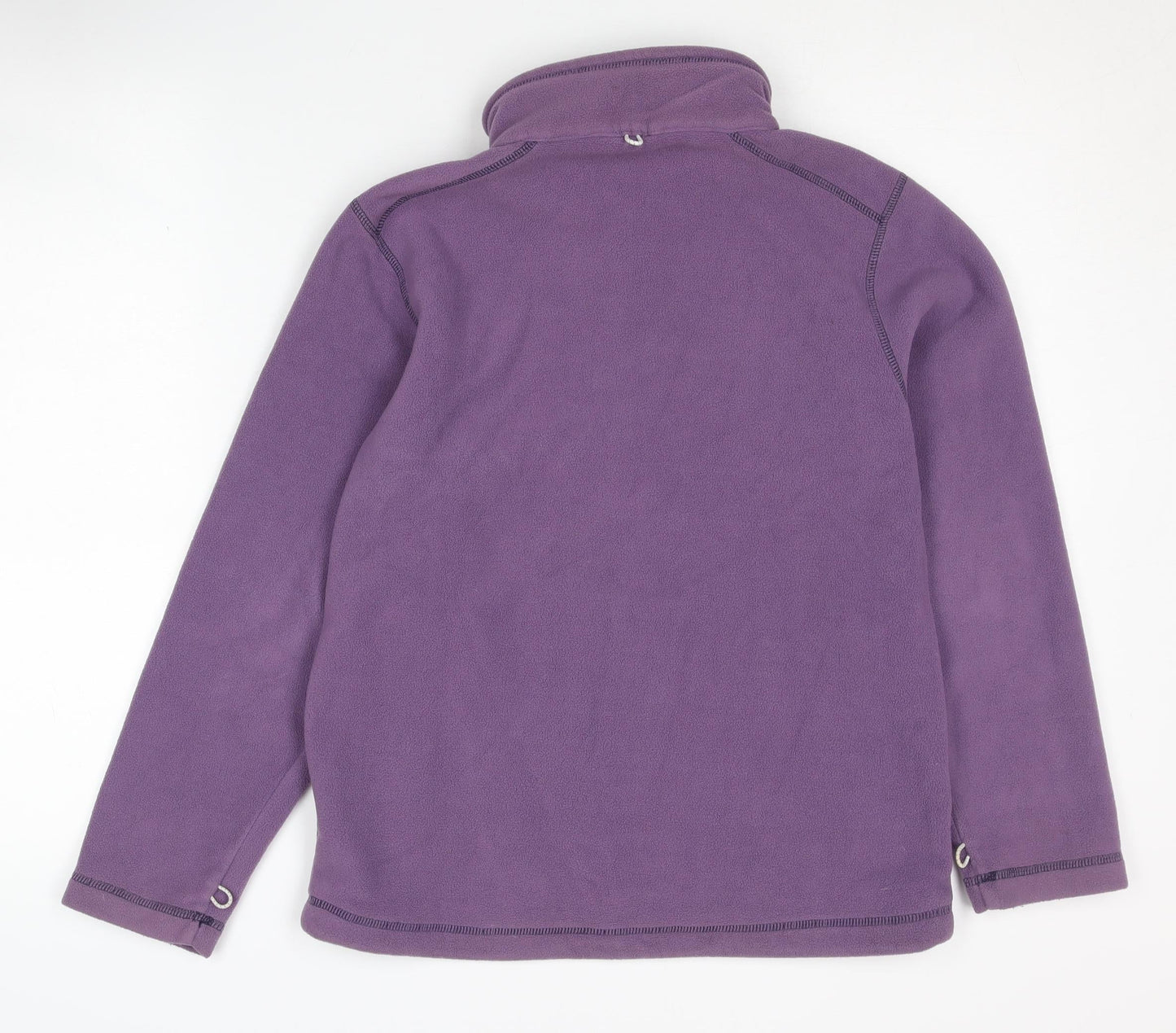 TOG24 Girls Purple Fleece Jacket Ages 11 Years Casual