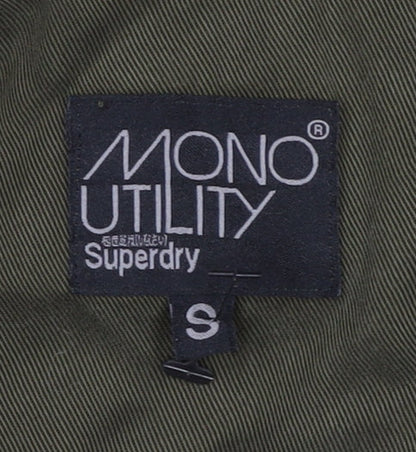 Superdry Women's Green Collared Belted Playsuit S