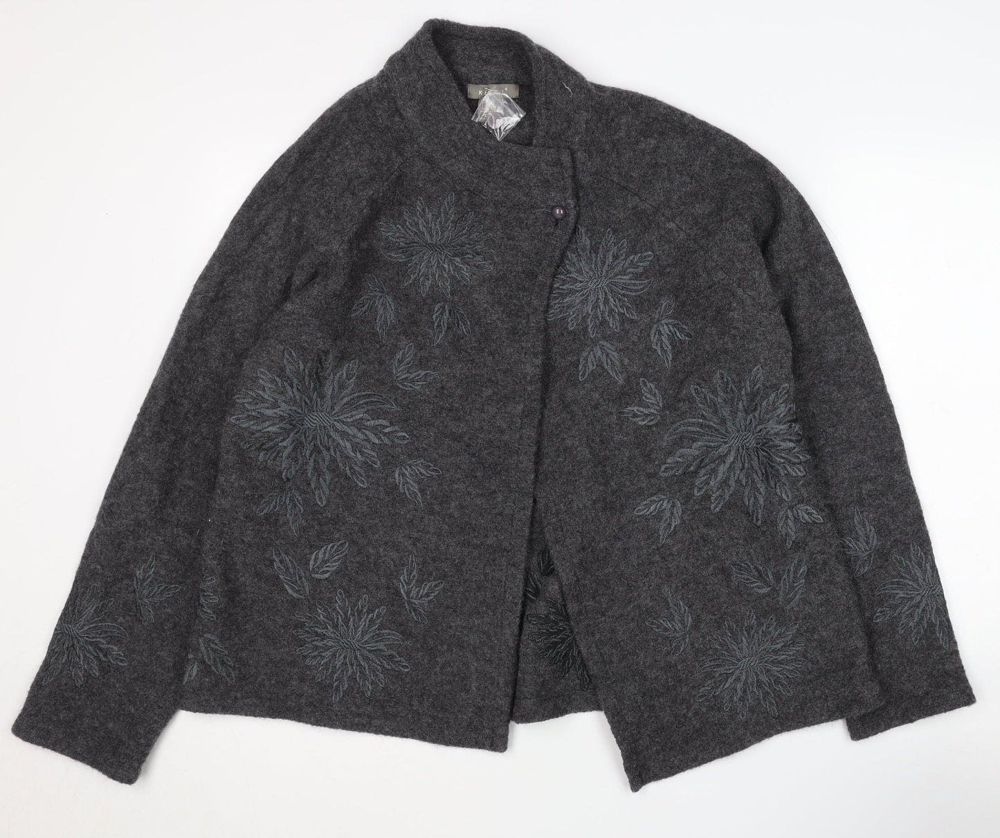 Womens UK Size M Kenar Grey Cardigan Jumper