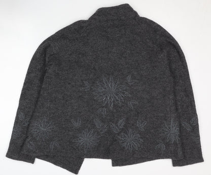 Womens UK Size M Kenar Grey Cardigan Jumper