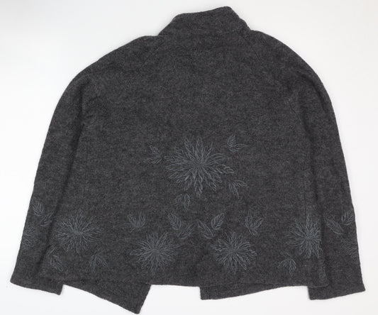 Womens UK Size M Kenar Grey Cardigan Jumper