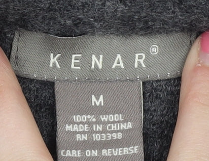 Womens UK Size M Kenar Grey Cardigan Jumper