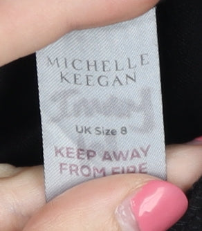 Michelle Keegan Women's Black Full Zip Hoodie Size 8