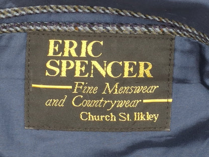 Mens UK Size 42 Eric Spencer Regular Blue Suit Jacket