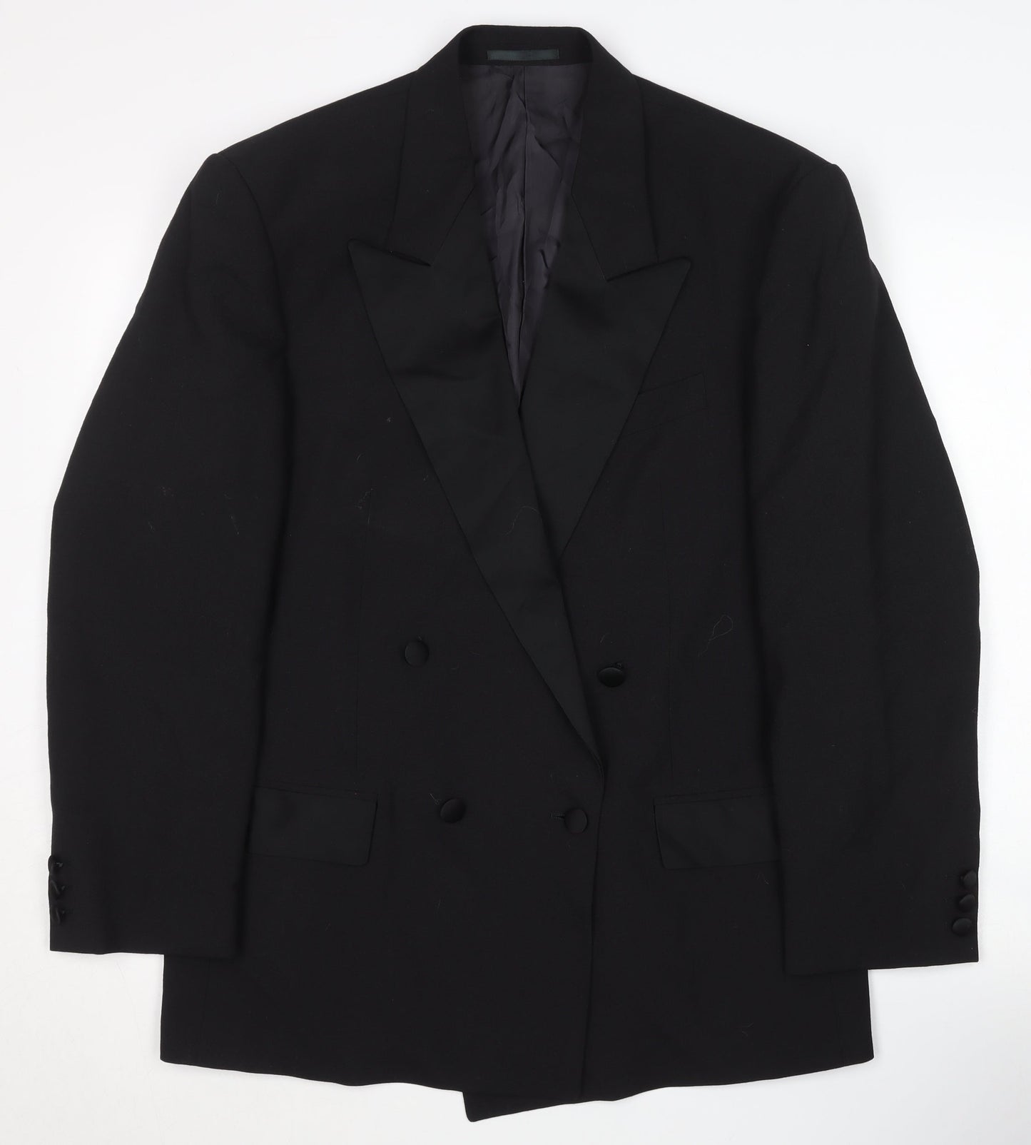 Principles for Men Black Double-Breasted Blazer, 38