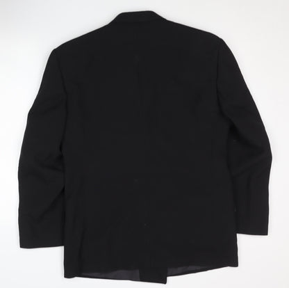 Principles for Men Black Double-Breasted Blazer, 38