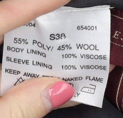 Principles for Men Black Double-Breasted Blazer, 38