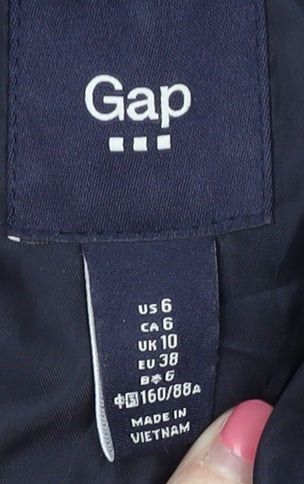 Gap Women's Blue Blazer, UK 10, Classic Fit, Notch Lapel