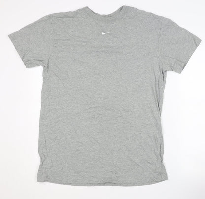 Nike Men's Grey Crew Neck T-Shirt Medium