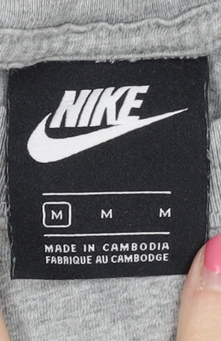 Nike Men's Grey Crew Neck T-Shirt Medium
