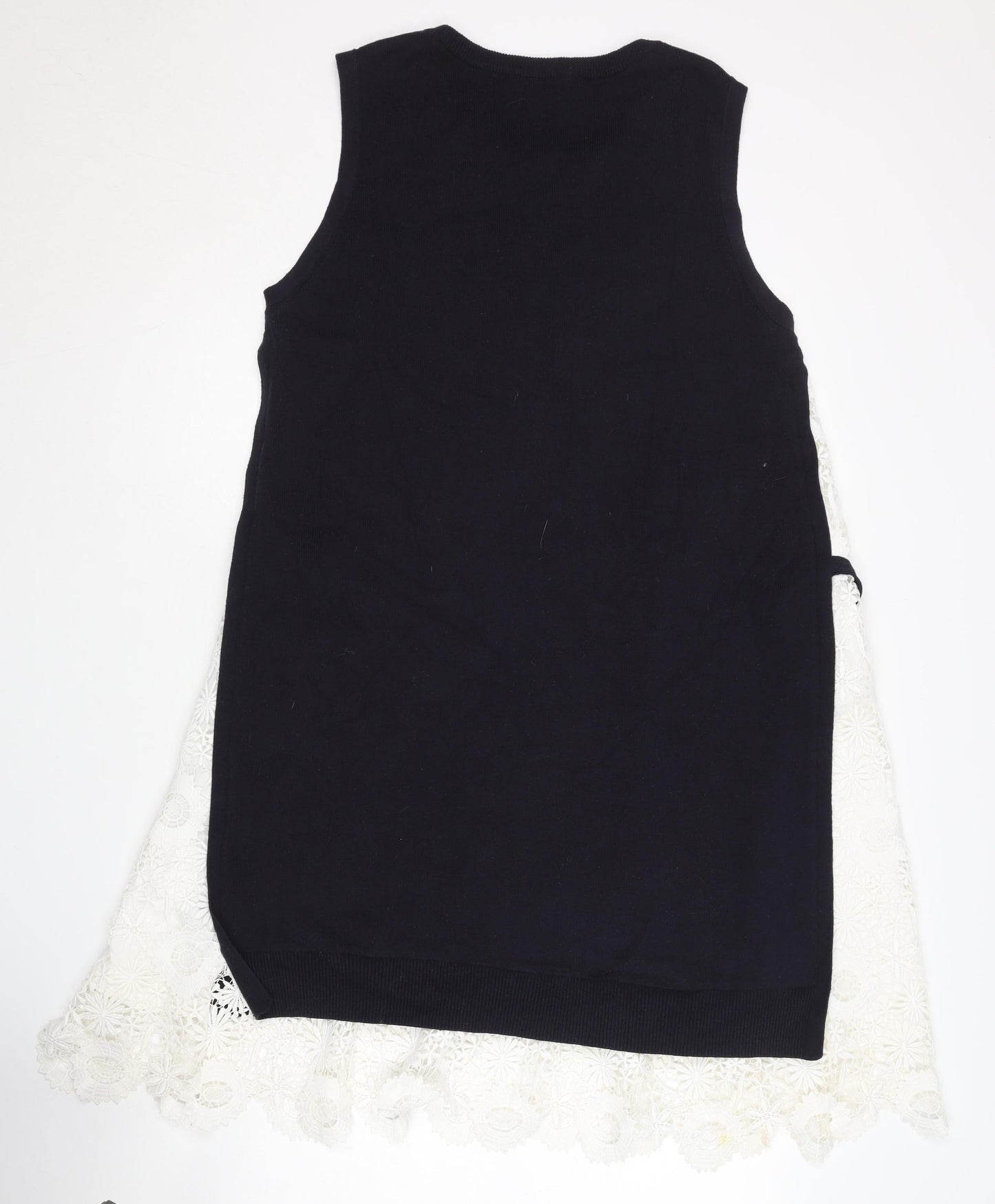 French Connection Women's Black Ivory Tank Dress Size 14