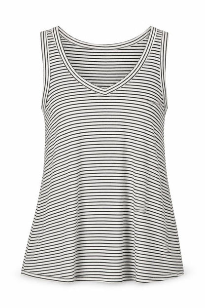 Old Navy Women's M Black & White Striped Tank Top