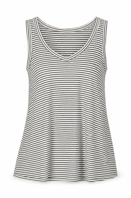 Old Navy Women's M Black & White Striped Tank Top