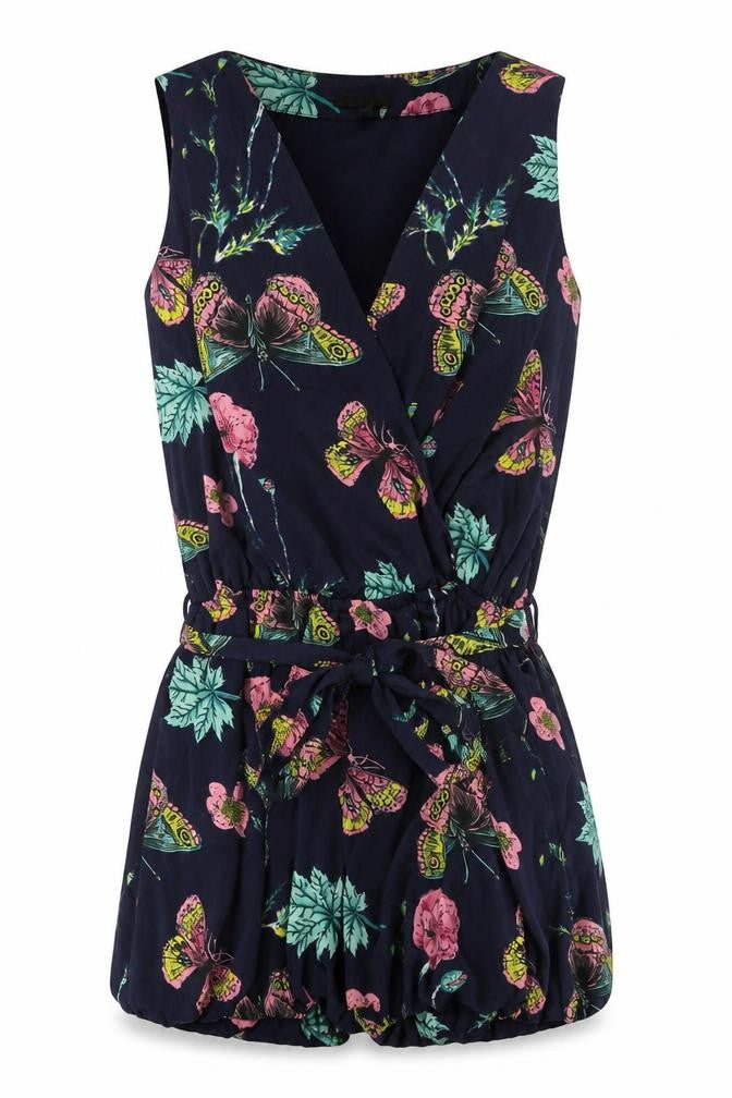 Womens UK Size 8 QED London One-Piece Multicoloured Playsuit