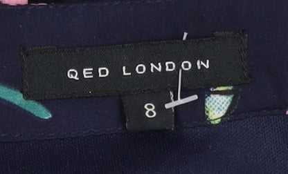 QED London Women's Multicoloured Floral Playsuit Size 8