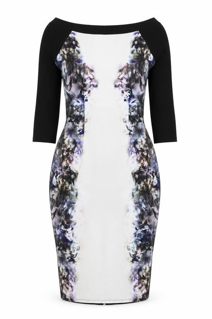 Little Mistress Women's Multicoloured Bodycon Dress