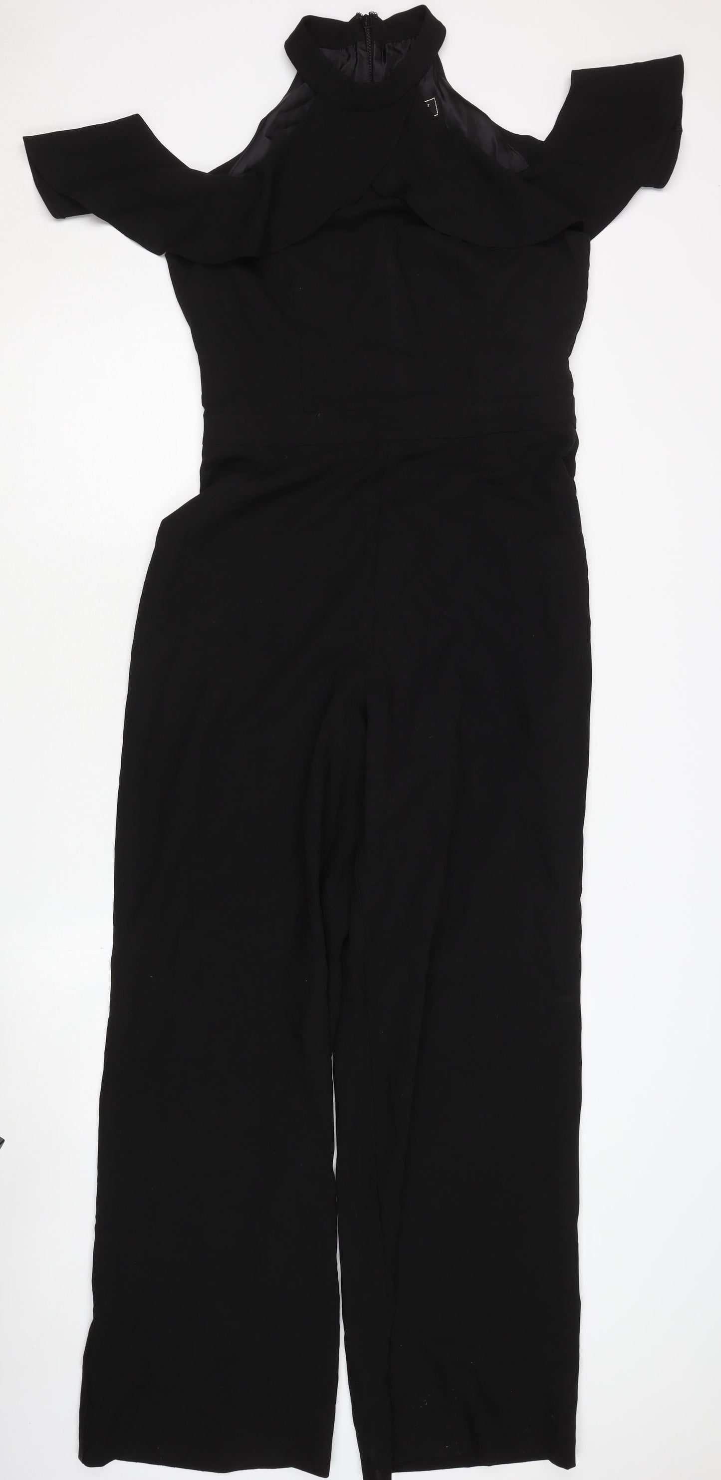 Lipsy Women's Black Cold Shoulder Jumpsuit Size 12